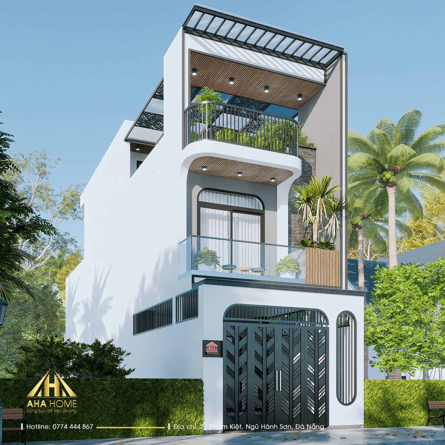 Nhà 2 Tầng Phong Cách Hiện Đại Với Không Gian Sống Mở